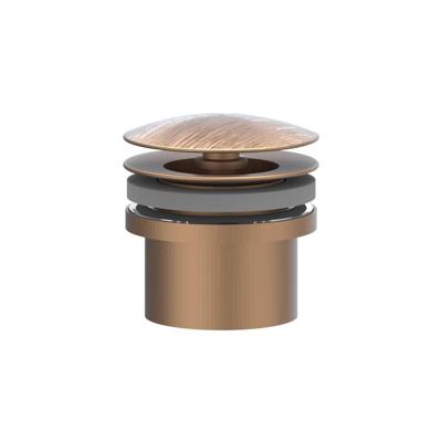 Design Afvoerplug IVY Always Open Geborsteld Mat Koper PVD Design Afvoerplug IVY Always Open Geborsteld Mat Koper PVD