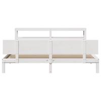 Bedframe met hoofdeinde zonder matras 180x200 cm wit - thumbnail