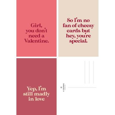 A-Journal Wenskaarten Set Valentijnsdag - 15 Stuks - Overig (8719325945829)