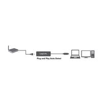 LogiLink UA0144B Netwerkadapter 100 MBit/s USB-A 2.0, RJ45 - thumbnail