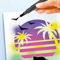 Tekeningen om te schilderen Canal Toys Airbrush Art Poster Creation Wit - thumbnail