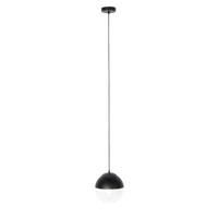 QAZQA Retro hanglamp zwart met helder glas 20 cm - Eclipse - thumbnail