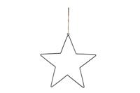 Ster draad hanger metaal 38cm - thumbnail