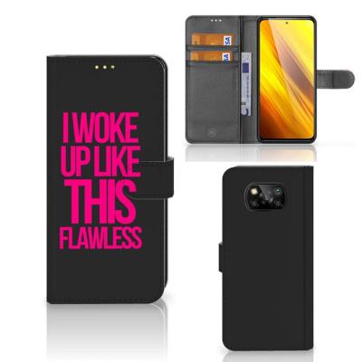 Xiaomi Poco X3 | Poco X3 Pro Hoesje met naam Woke Up - Origineel Cadeau Zelf Maken Xiaomi Poco X3 | Poco X3 Pro Hoesje met naam Woke Up - Origineel Cadeau Zelf Maken