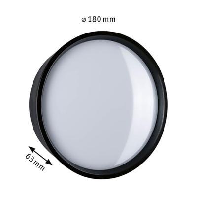 Paulmann Platomo schwarz 94696 Buitenlamp (wand) LED 14.5 W Zwart