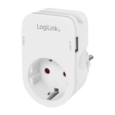 LogiLink PA0259 Contactdoos Met USB-laaduitgang, Aanraakbeveiliging, Overspanningsbeveiliging IP20 LogiLink PA0259 Contactdoos Met USB-laaduitgang, Aanraakbeveiliging, Overspanningsbeveiliging IP20