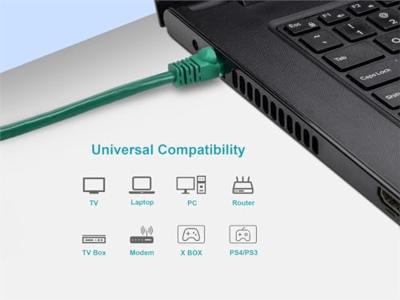 Monoprice Cat5e Ethernet-patchkabel – netwerk-internetkabel – RJ45, gestrant, 350 MHz, UTP, zuiver blanke koperdraad, 24 AWG, 91 cm, groen