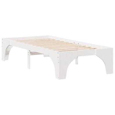 Bedframe Wit 90 x 200 cm Massief grenenhout