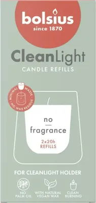 Bolsius Clean Light Candle Refills Zero