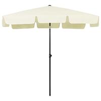 Strandparasol 200x125 cm zandgeel - thumbnail