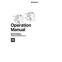 Bedieningsplaat Geberit Type 50 230V Sqaure Zwart Chroom - thumbnail