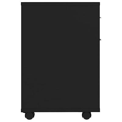 Kast verrijdbaar 45x38x54 cm spaanplaat zwart Kast verrijdbaar 45x38x54 cm spaanplaat zwart