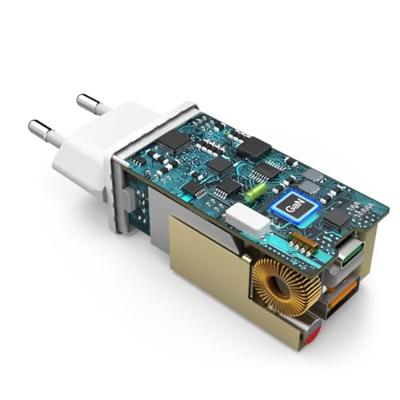 Hama Snellader GaN 1x USB-C PD 1x USB-A QC Mini-oplader 65 W Wit