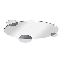 Wandspiegel DKD Home Decor Zwart Modern Cirkels 120 x 2 x 49 cm - thumbnail