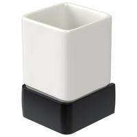 Bekerhouder Haceka Aline Black 7,4x11,4 cm Keramiek Mat Zwart Haceka - thumbnail