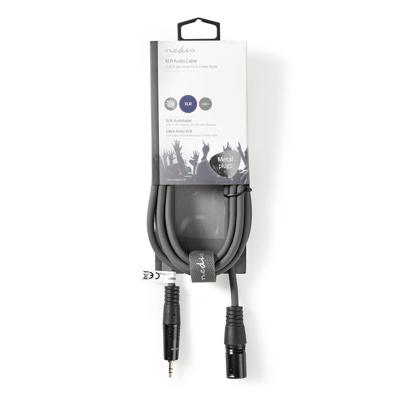 Nedis COTH15300GY30 Xlr-audiokabel Xlr 3-pins Male - 3,5 Mm Male 3,0 M Grijs