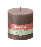Bolsius rustiek stompkaars 100/100 taupe - thumbnail
