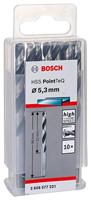 Bosch Accessories 2608577221 2608577221 HSS Metaal-spiraalboor 5.3 mm Gezamenlijke lengte 86 mm DIN 338 Cilinderschacht 10 stuk(s) - thumbnail