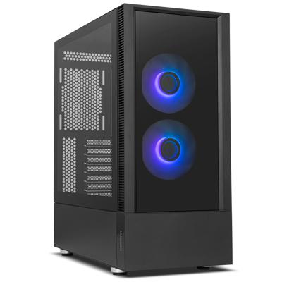 ATX Semi-toren BehuizingNox-Xtreme Hummer Nemesis Zwart - thumbnail