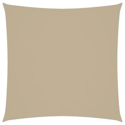 VidaXL Zonnescherm vierkant 5x5 m oxford stof beige