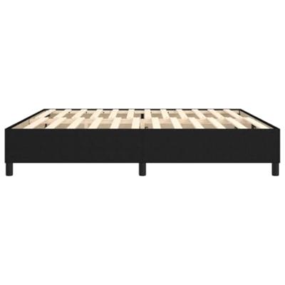 Bedframe zonder matras stof zwart 200x200 cm
