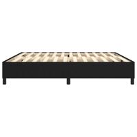Bedframe zonder matras stof zwart 200x200 cm - thumbnail