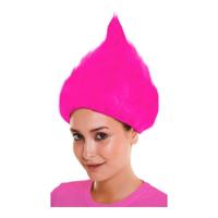 Pruik My Other Me Fuchsia Één maat Trolls - thumbnail
