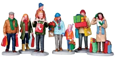 Kerstfiguur Holiday shoppers LEMAX - Lemax Kerstfiguur Holiday shoppers LEMAX - Lemax