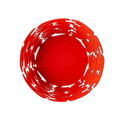 Alessi Barket Schaal rood RVS 21 cm Alessi Barket Schaal rood RVS 21 cm