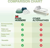 Food Huggers Siliconen deksel - white - medium - thumbnail