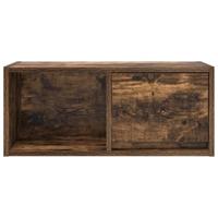 TV-meubel 60x31x25,5 cm bewerkt hout gerookt eikenkleurig - thumbnail