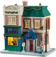 Lemax jazzmatazz lounge verlicht kersthuisje Caddington Village 2025 - thumbnail