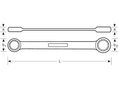 Bahco vonkvrije dubbele ringsleutel | NS010-1819