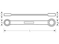 Bahco vonkvrije dubbele ringsleutel | NS010-1819 - thumbnail