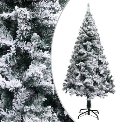 VidaXL Kunstkerstboom met sneeuw 150 cm groen