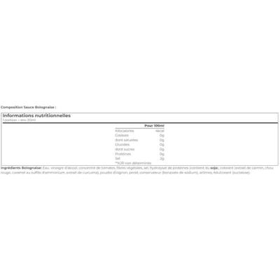 0% Kcal Sauce 330ml Bolognese