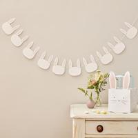 Ginger Ray slinger bunny wit/roze 2 m | 20 stuks - thumbnail