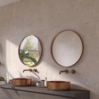 Ben Mimas ronde spiegel Ø40cm geborsteld koper - thumbnail