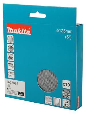 Makita Schuurgaasschijf 125mm A320 velcro | 10 stuks - D-78695