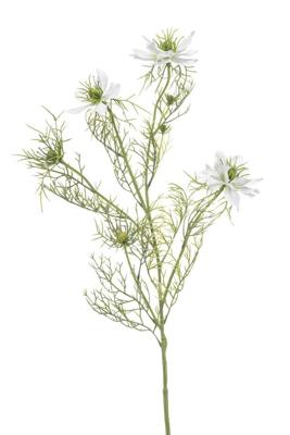 Nigella spray white 68 cm kunstplant Emerald - Emerald
