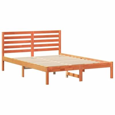 Bedframe Wasbruin 120 x 190 cm Massief grenenhout
