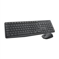 LOGITECH MK235-toetsenbordset voor muis - Draadloos - AZERTY - USB-ontvanger - thumbnail