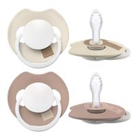 Difrax LOVI Fopspeen Dynamisch 0-6 m Prime Glow Ivory Blush - thumbnail