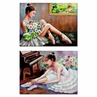 Schilderij DKD Home Decor (80 x 3 x 60 cm) (2 Stuks) - thumbnail