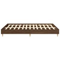 Bedframe zonder matras 150x200 cm spaanplaat bruin eiken - thumbnail