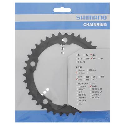 Shimano - kettingblad 39t sora fc-3503 39t-d - zwart