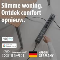 Brennenstuhl 1951160611 Stekkerdoos Zwart 1 stuk(s) - thumbnail