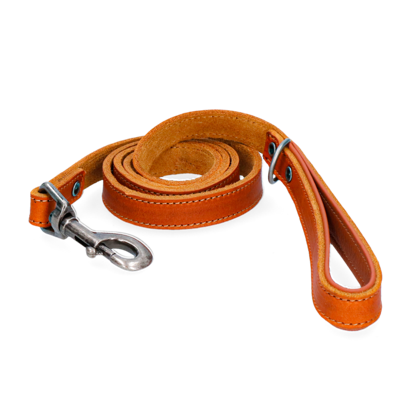 Spotted! Pro Leren Hondenlijn Cognac 1,8x130cm