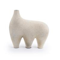 By-Boo Vaas 'Momo' 30cm hoog, kleur Off White - thumbnail