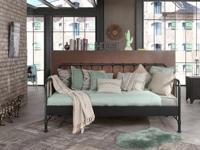 Vipack Bedbank Bronxx - zwart - 90x200 cm - thumbnail